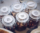 Blisshaus Custom Label Set: 5 Pairs ( 5 Top + 5 Front Labels of your choice - 10 labels total)